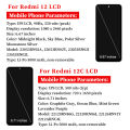 For Xiaomi Redmi 12C Display LCD Mi Poco C55 Touch Screen Digitizer For Redmi 12 LCD Display 22120RN86I Replacement Parts. 
