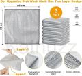 Multipurpose Wire Dishwashing Rags for Wet and Dry Stainless Steel Scrubber Non-Scratch Wire Dishcloth for Washing Dishes Sinks Counters Easy Rinsing Machine Washable Pack Of 3. 