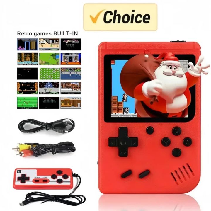 Retro Portable Mini Handheld Video Game Console 8-Bit 3.0 Inch LCD Color Kids Game Player Built-in 500 games For Kid Xmas Gift