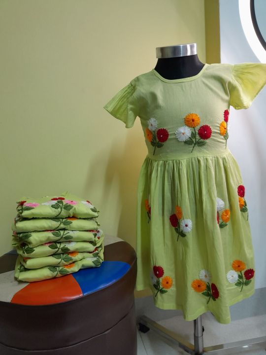 Hand work product and babygirls dresd