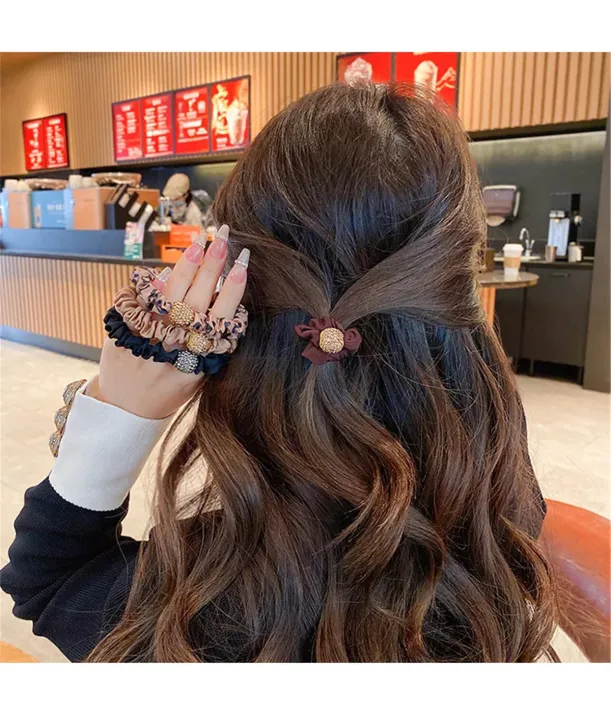 4/5/8Pcs%20Black%20Hair%20Band%20Accessories,%20Fashionable%20Hairbands%20For%20Daily%20Use%20Elegant%20Ponytail%20Holders%20Hair%20%20Bands%20-%20Image%202