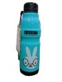 Commando Unbreakable 650ml Kids Cartoon Water Bottle For School & Outdoor Panda Water Bottle Best Water Bottle For Kids Baby Delight Kids Commander Water Bottle With Amazing Fiber Plastic Quality, Beautiful Random Designs & Colors, BPA-Free & Leak-Proof. 