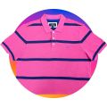 Marks & Spencer Pure 100% Cotton Polo T Shirt Half Sleeves T Shirt For Men & Boys New Arrival Fashion Pink Blue Stripes. 