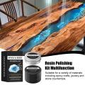 Epoxy Resin Polishing Kit Scratch Remover and Restore Creamy Paste for Beginner DIY Art Projects Table Top Countertop Decoration. 