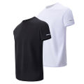 1/4 Pcs Summer Men's Leisure Sports Multicolor Quick-drying Short-sleeved Teens Loose Solid Color Running Fitness Playing T-shir. 