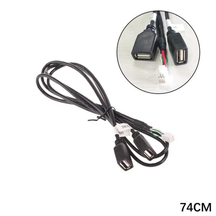 Multimedia Car Player Wire Harness Plug Connector 6 Pin Dual USB ...