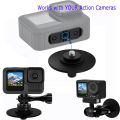 Strong Adhesive Sticker Camera Holder for GoPro 13 DJI Action 5 Insta360 Ace Pro 2 X4 Motorcycle Helmet Base Suction Cup Mount. 