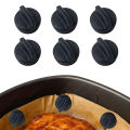 Air Fryer Silicone Magnet Clips (Upgraded) - Heat-Resistant Safety Buckles to Secure Parchment Liners | Prevent Paper Burning. 