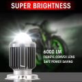 1pcs H4 LED Moto LED Lamp Motorcycle Headlight Bulbs Lens White Yellow Hi Lo Scooter Accessories Fog Lights 12V. 