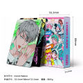 60+32Pcs/Set Game Korean Manga Alien Stage LOMO Card Sticker Mizi Sua Ivan Till Hyuna Luka Printing Card Anime Cards. 
