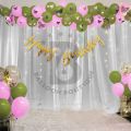 pack of 80 pcs Happy Birthday Decorations For Girls Kit Butterfly Theme Combo - 80Pcs Birthday Decoration for Girls, Purple Theme Decor Items Set/ Purple Balloons for Birthday Decoration. 