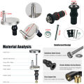Toilet Seat Bolts & Screws Quick Release Top Hinge Fixings Expanding  Top Nut Screws Universal Toilet Seat Replacement Kit. 