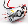 RCXAZ 540 Brushed Motor 12T-40T ESC 320A Speed Control Combo Set Hill Climb Drift Racing Waterproof for 1/10 RC Cralwer Car/Boat. 