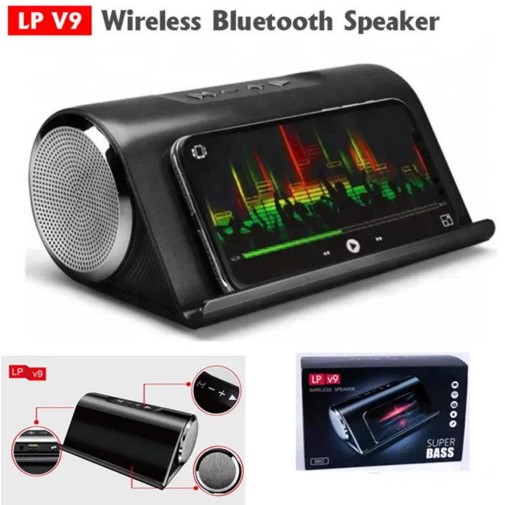 Wireless%20Bluetooth%20Speaker%20LP%20V9%20Portable%20Speaker%20FM%20Radio%20USB,TF%20Card%20Reader%20Mobile%20Phone%20Bracket%20Design%20-%20Image%202