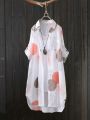 Plus Size Fashion White Shirt New Outerwear Top Women Chic Blouse 2023 Luxury Designer Korean Style Female Clothing Blouse.