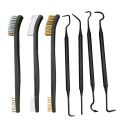 ALLSOME Double-end Steel Wire Brush & Nylon Pick Set Universal Hunting  Cleaning Kit Car Detailing Cleaning Tools. 