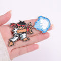 Street Fighter Game Series Brooch Cool Longken Haunted Ghost Wave Fist Enamel Needle Anime Character Metal Emblem Jewelry . 