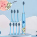 Children's Electric Toothbrush Color Cartoon Space Series Children's Soft Hair Cleaning Brush (Battery Not Included). 