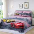 King Size Double  Cotton Bedsheets for Kids Room  Cartoon Printed Bedsheets. 