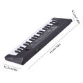 37 Key Electronic Keyboard Piano 4 Tones 4 Rhythms 10 Demos 5 Percussions Single Speaker Dual Power Mode with Mic for Beginners. 