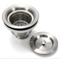 Stainless Steel Kitchen Sink Drain Stopper Basket Strainer Wast. 