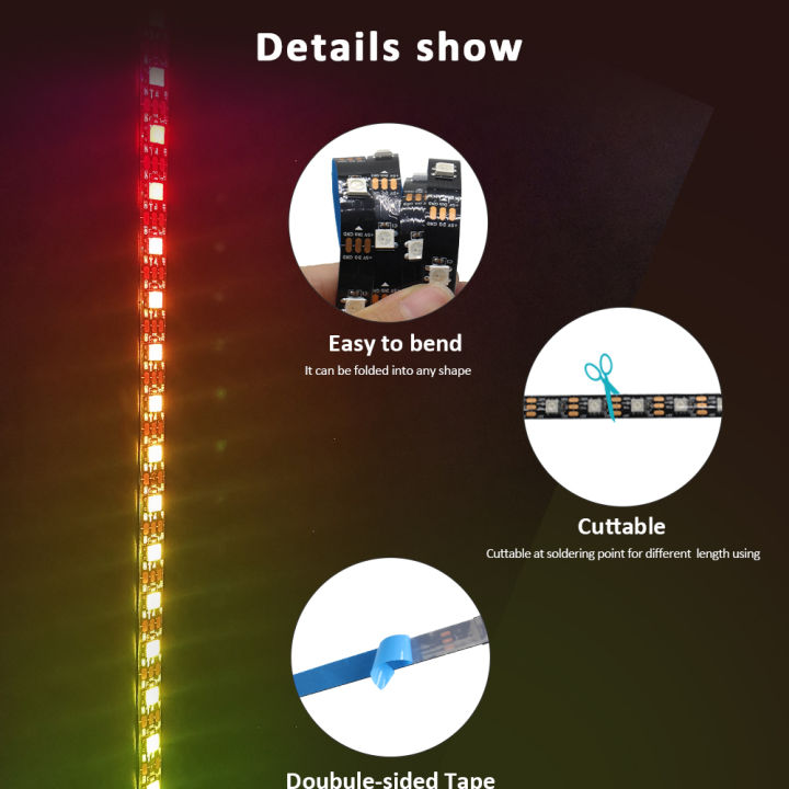 5V%203PIN%20ARGB%20LED%20Strip%20Light%20WS2812B%20IC%20Addressable%20Rainbow%20Light%20Digital%20Header%20PC%20Host%20Case%20%20Aura%20Sync%20RGBIC%20Fusion%20RGBIC%20-%20Image%205