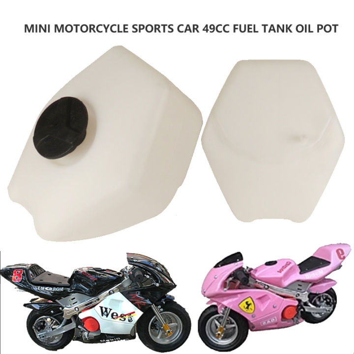 Motorcycle Plastic Gas Fuel Petrol Tank With Cap For Chinese 47cc 49cc Two stroke Mini moto Race TV Kids Pocket Bike