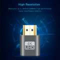 VGA Virtual Display Adapter HDMI-compatible 1.4 DDC EDID Dummy Plug Headless Ghost Display Emulator Video Card Lock Plate.