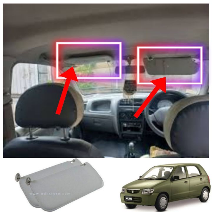 Alto 1000cc Roof Sun Shades / Sun Visor ( 2 ) Pieces Set For Suzuki Alto 1000cc vxr