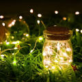 Christmas Decorations Outdoor Battery Operated Remote Copper Wire String Lights Holiday Wedding Party Decor Fairy Garden Lights. 