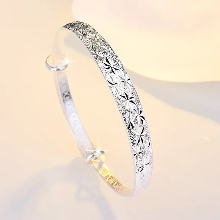 925%20Silver%20Original%20Romantic%20Gypsophila%20Star%20Bangles%20for%20Women%20Bracelets%20Fashion%20Party%20Wedding%20Accessories%20Jewelry%20-%20Image%203