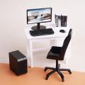 1/12 Scale Dollhouse Miniature Computer Keyboard Desk Chair Set - Home Study Room Furniture Decor Micro Scene Props Kit. 