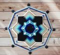 Wall Hanging Wool Mandala - Wall Decoration - Made with skillful hands - Unique impressive mandala string art design - Perfect for home, cafes & shops decoration - Beautiful Handicraft - Woven Wool & Wood-Originality, Quality & Creativity. 