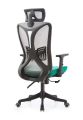 Computer Desk Chair Comfy, Gaming Chair, Office Chair with Lumbar Support, Mesh Office Chairs with Headrests, Desk Chair for Long Hours (Black Silver). 