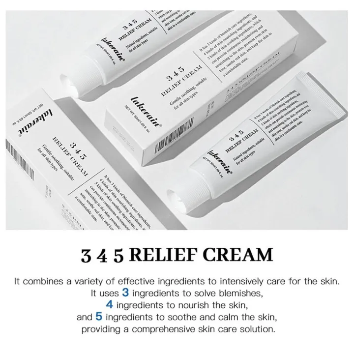 345%20Relief%20Cream%20Face%20Moisturizer%20Cream%20Nourish%20Soothing%20Skin%20Repair%20Clean%20Acne%20For%20Oily%20Skin,%20Hydrating%20Facial%20Lotion%20Skincare%20-%20Image%204