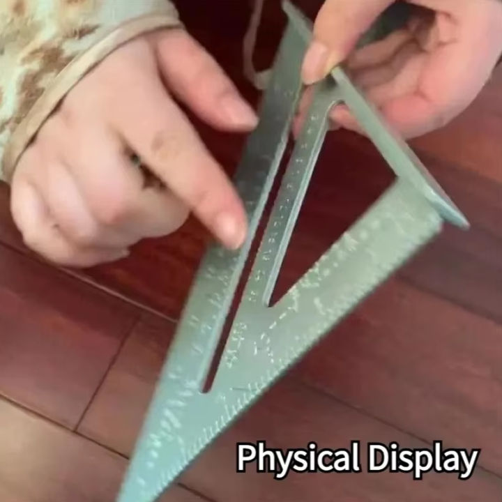 7 "aluminum triangle ruler 90/45 degree roof triangulation tool ...