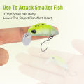 Kingdom Micro Minnow Lure 2.3g 37mm 2 Sections S-shaped Artificial Lure Floating Plastic Crankbaits For Bass Trout Fishing.