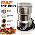 RAF grinder | electric spice grinder | masala grinder | coffee grinder | dry fruit grinder | nuts grinder | spice grinding machine | kitchen grinder. 