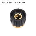 Miwayer 5/10/20 Pcs Guitar Amplifier AMP Knobs 6.35MM Potentiometer Knob Cap Knobs/ for Amplifie&Electric Guitar Pedal.