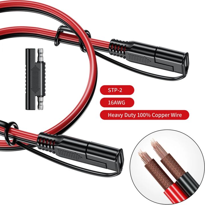 SAE%20to%20SAE%20Extension%20Cable%20Solar%20Plug%20Cord%2016AWG%20Waterproof%20for%20Car%20Batteries%20-%20Image%204