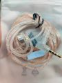TRN, MT1, MT1 Pro, MT1 Max, OFC Flat Upgrade Cable Black 2 Pin Type B C 0.75mm with Mic.