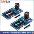 Estardyn 1.3" OLED Module SH1116 Drive / EC11 Encoder | White/Blue Display | I2C Interface | HD Screen for DIY Projects. 