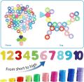 6 in 1 Wooden Montessori Learning Toy, Magnetic Fishing Game, 6-in-1 Wooden Blocks Puzzle Board Set Numbers, Fruits, Traffic, Characters, Animals, and Career Matching for Toddlers Preschool Montessori Counting Educational Wooden Toy. 