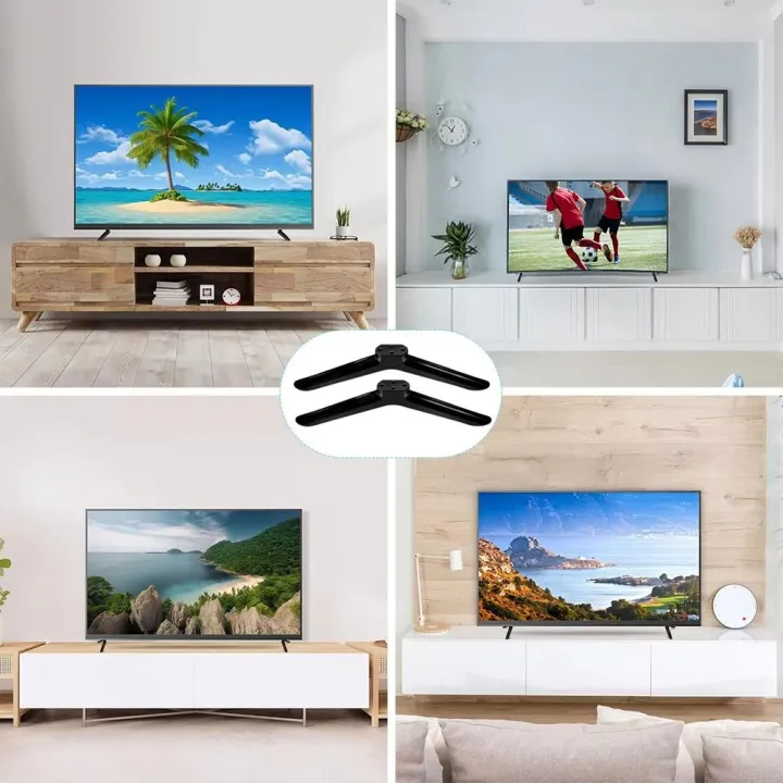 New%20Universal%20TV%20Base%20Stand%20Legs%20With%20Screws%20Black%20TV%20Stand%20Base%20Mount%20Tabletop%20Adjustable%20Hardware%20Bedroom%20-%20Image%202