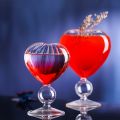 Heart Love Shaped Glass Mug Creative Cocktail Glass Wine Whiskey Glasses Milk Coffee Cup Glassware Drink Cup without Straw. 