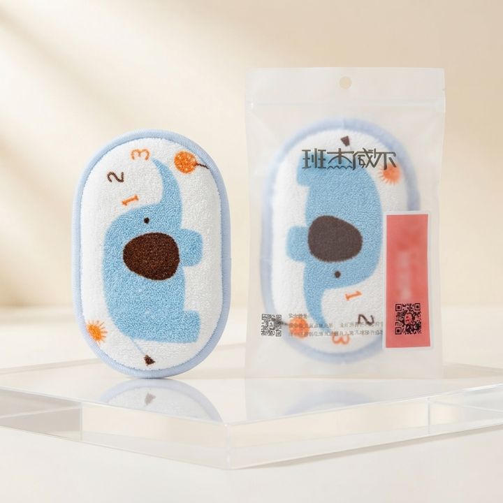 Soft Baby Bath Sponge 1pc Gentle Cleansing Tool For Delicate Baby Skin Soft Gentle Material Safe For Baby Skin