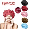 New Women's Satin Solid Wide-brimmed Sleeping Hat Unisex Head Wrap Elastic Band Cap Hair Care Bonnet Night Hat bonnet de nuit.