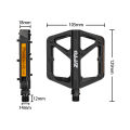 ZTTO Ultralight Pedal Mountain Road Bike Pedal Platform Nylon Pedals Sealed Bearings Footboard Cycling BMX Anti-slip Flat Pedals. 