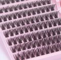 Lash Extension Kit 120 PCs Eyelash Extension Kit Lash Clusters Individual Lashes with Lash glue Bond and Seal Tweezer for Beignner. 