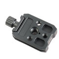 Aluminum Alloy Quick Release QR Plate Clamp with Arca QR Plate Slot 3/8-inch & 1/4-inch Screw Hole for  RS2/RSC2/RS3 QR Plate. 